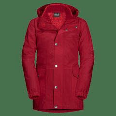 Jack Wolfskin ICY FALLS 3IN1 JACKET GIRLS indian red
