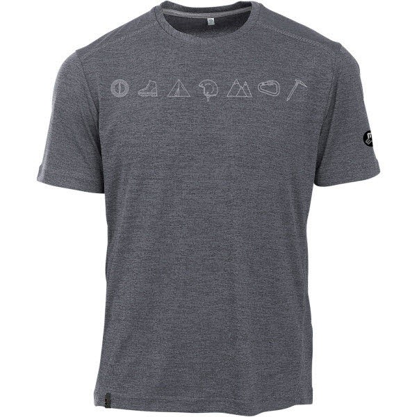 Maul Grinberg fresh-1/2 T-Shirt+Pri dark grey