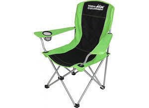 High Colorado Camping-Stuhl mit Armlehne schwarz-grün